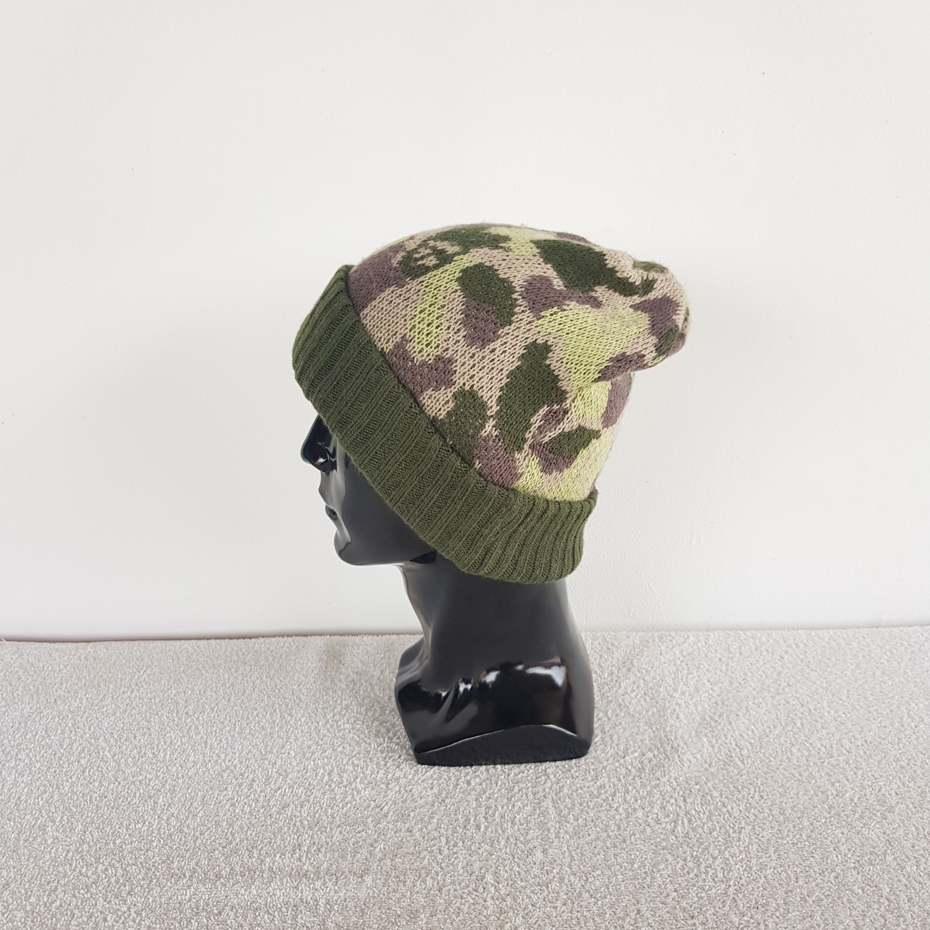 Other Vintage B Room Camouflage Beanie Ribbed Knit Snow Caps Hats Size ONE SIZE - 4 Thumbnail