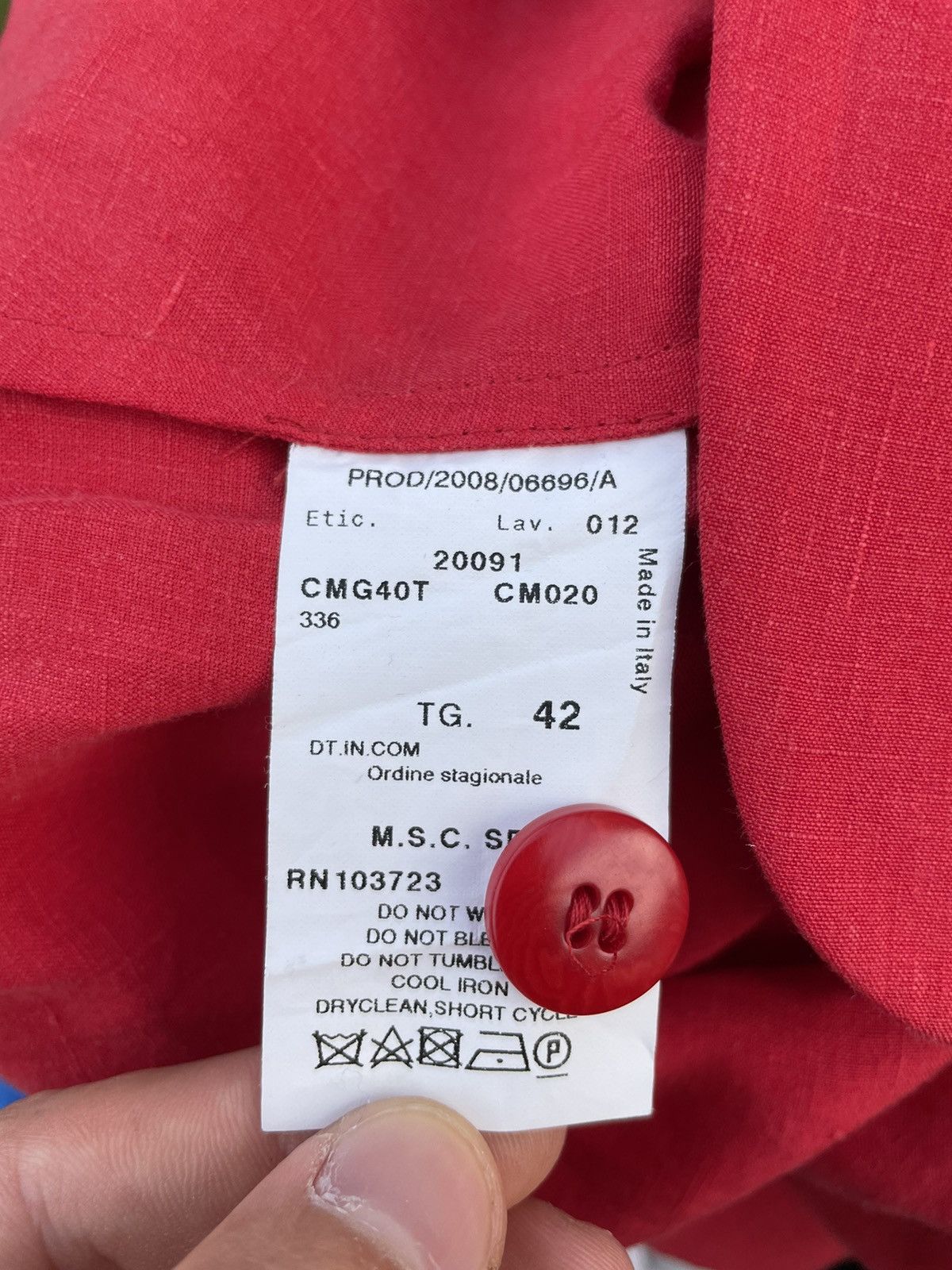 Armani Collezioni Armani Collezioni Jacket Coat Red Size M / US 6-8 / IT 42-44 - 7 Thumbnail