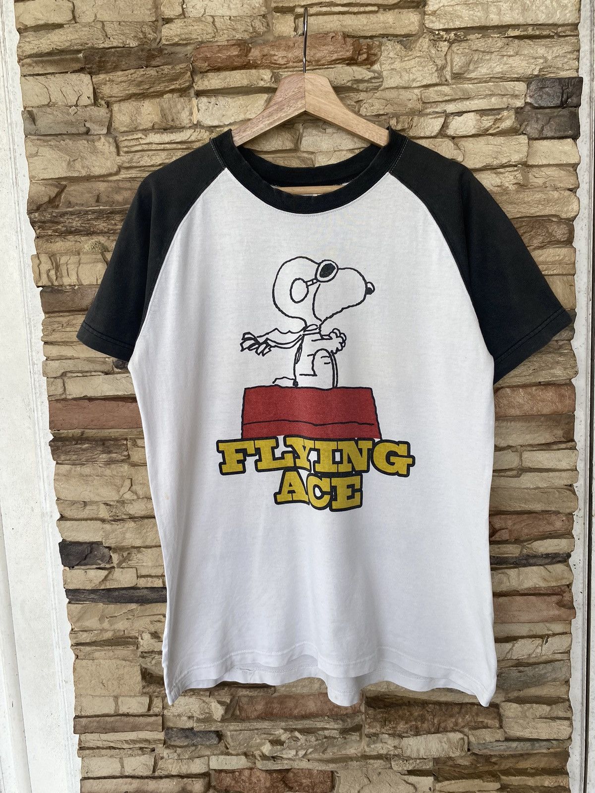 Vintage Vintage 90s Peanuts Flying Ace Tees Size US M / EU 48-50 / 2 - 1 Thumbnail