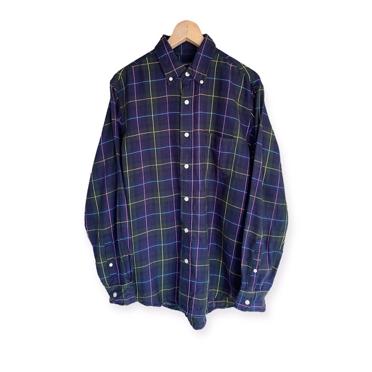 SHIPS Japanese Brand Ships Rare Design Flannel Shirt Button Up Size US M / EU 48-50 / 2 - 1 Thumbnail