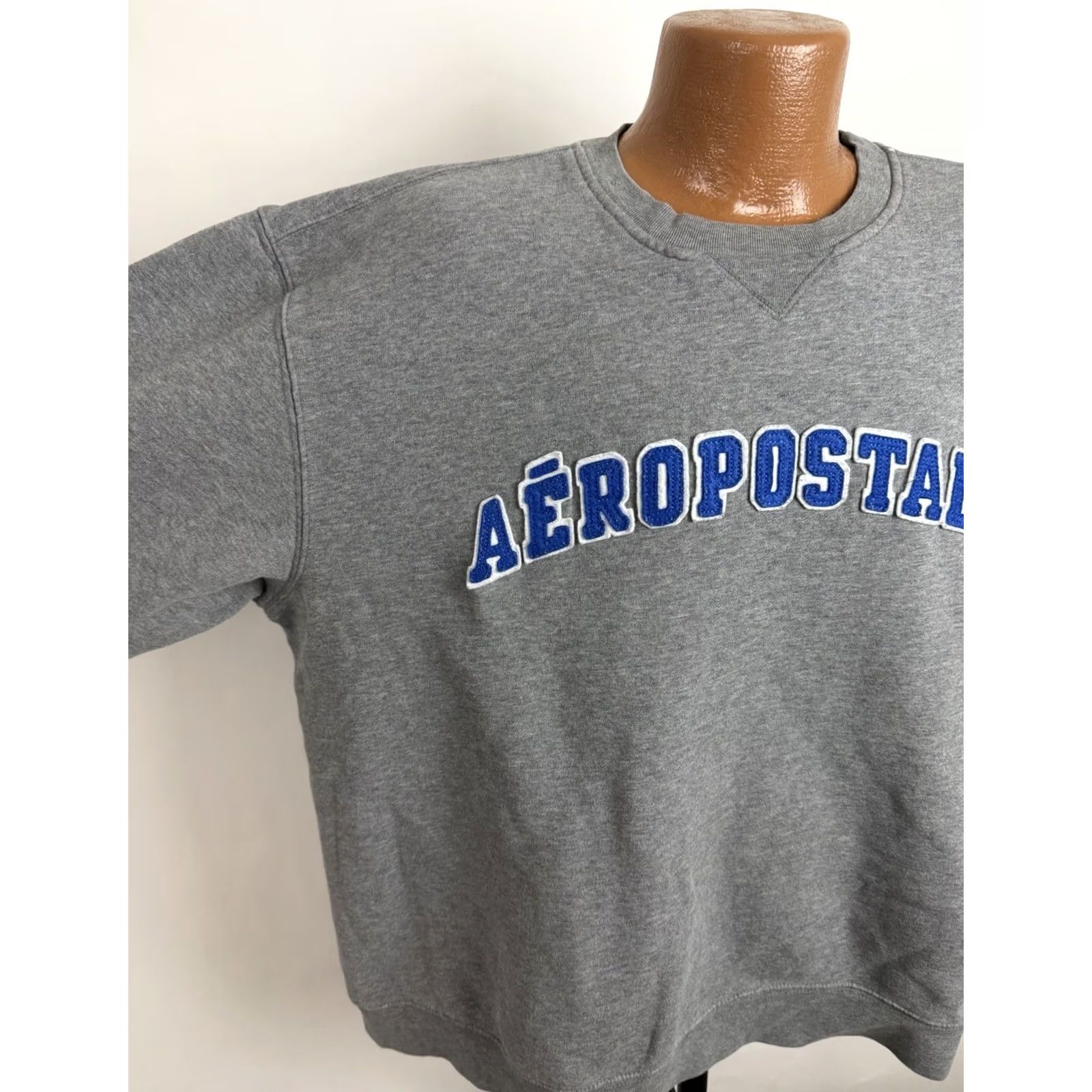 Aeropostale VINTAGE Aeropostale Sweatshirt Mens XL Gray Logo 90s Y2K Sp e llout Skater Pullover Crew Neck Size US XL / EU 56 / 4 - 3 Thumbnail