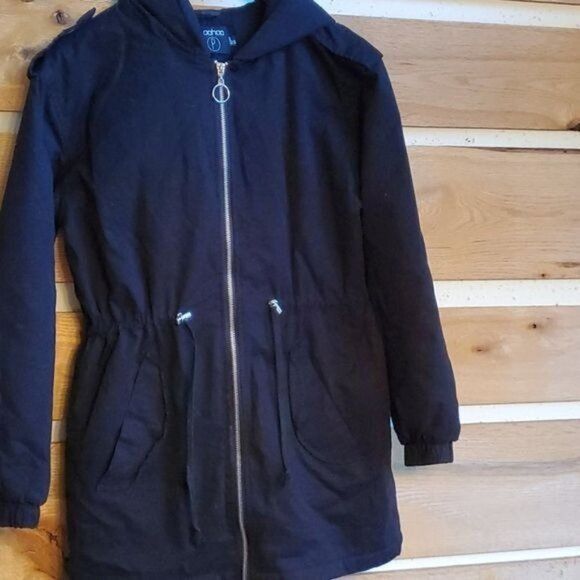 Boohoo Boohoo Zipper Cinched Waisted Lined Sz. L-XL Zippered Hooded Size L / US 10 / IT 46 - 2 Thumbnail