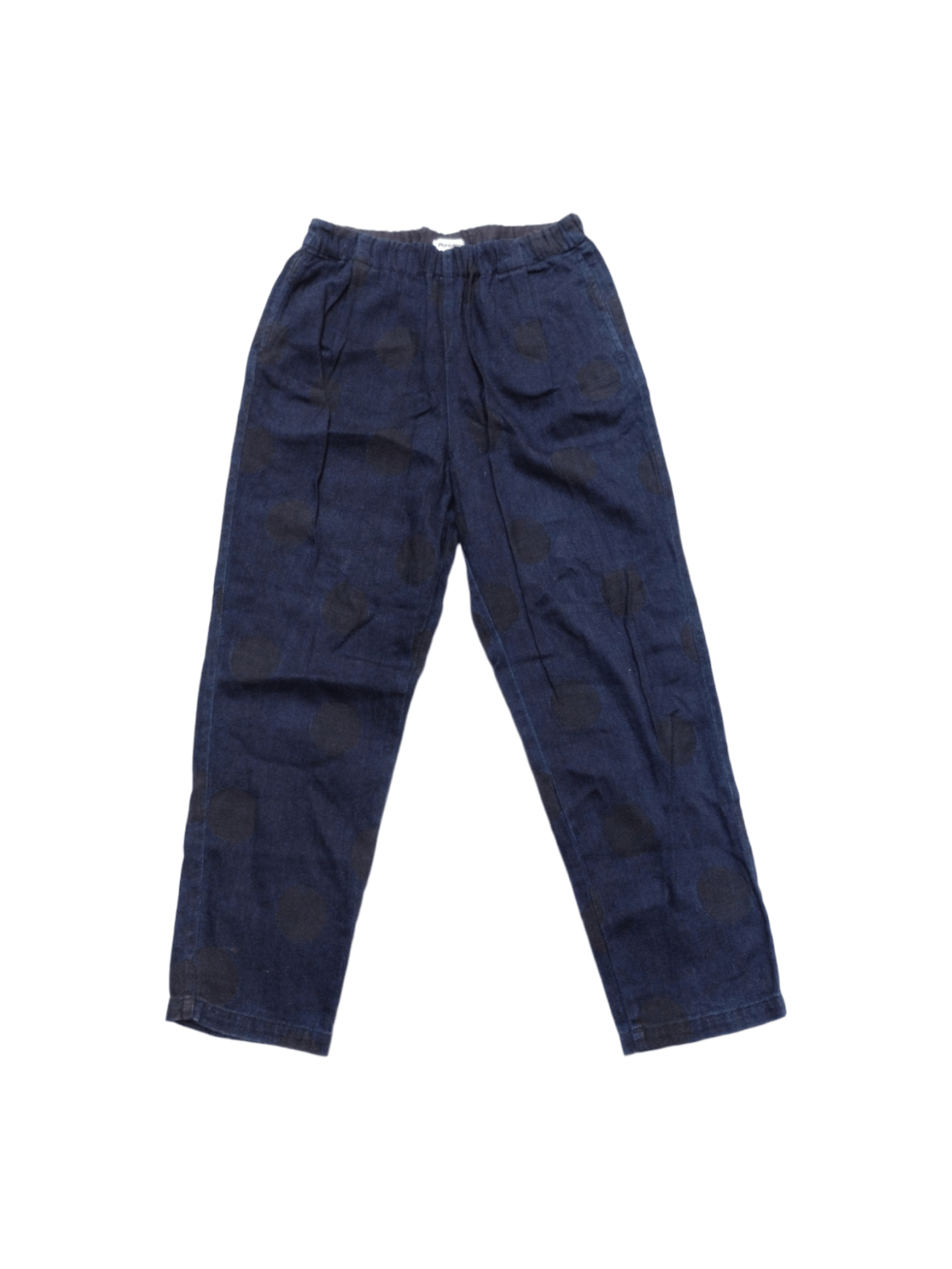 image of Archival Clothing x Issey Miyake Plantation Polkadot Sweat Pants in Indigo, Men's (Size 33)