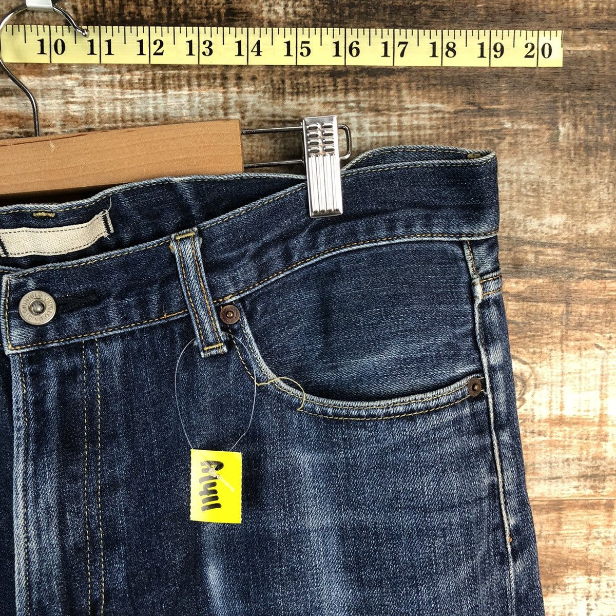 Japanese Brand Uniqlo japan Blue Distressed ripped Denim Pants #A1411 Size US 36 / EU 52 - 8 Thumbnail