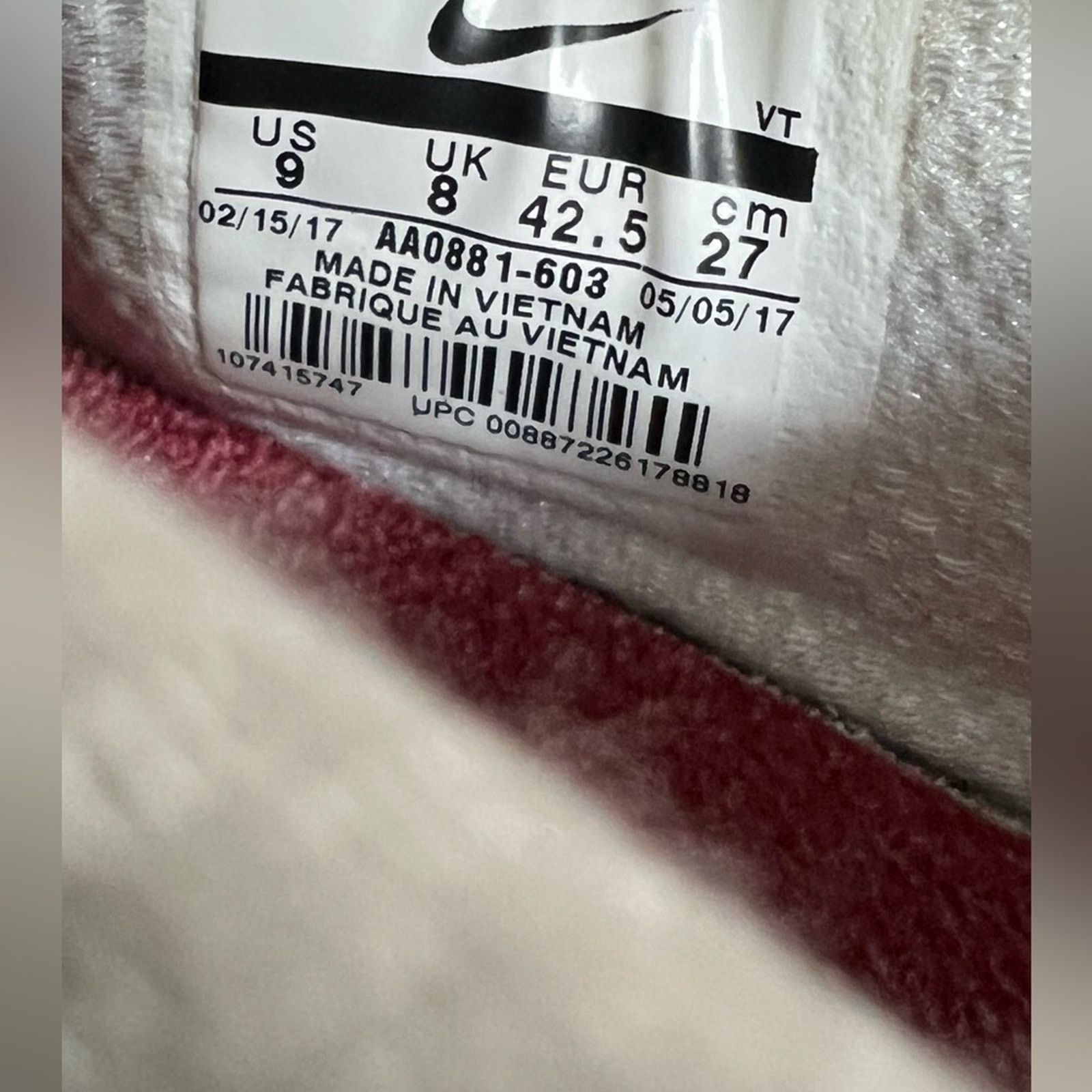 Nike Nike Mens Free Trainer V7 Sneakers Alabama Crimson Tide Red Size US 9 / EU 42 - 10 Thumbnail