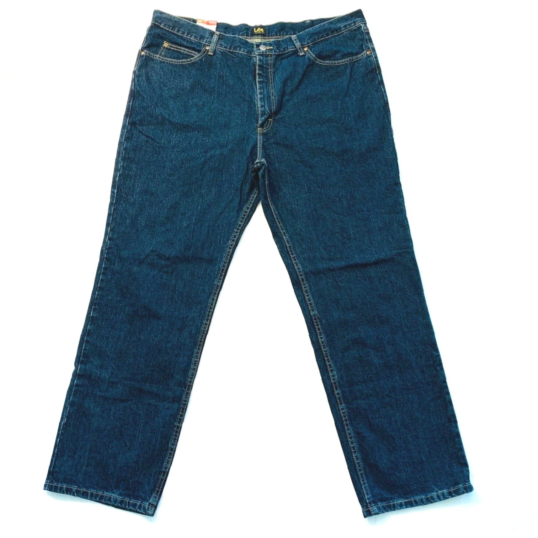 Lee Lee Tomas Relaxed Fit Straight Leg Jeans Denim Dark Wash 42x32 Men’s Jeans 5-Pocket Style Blue NWT Lee Tomas Size US 42 / EU 58 - 4 Thumbnail