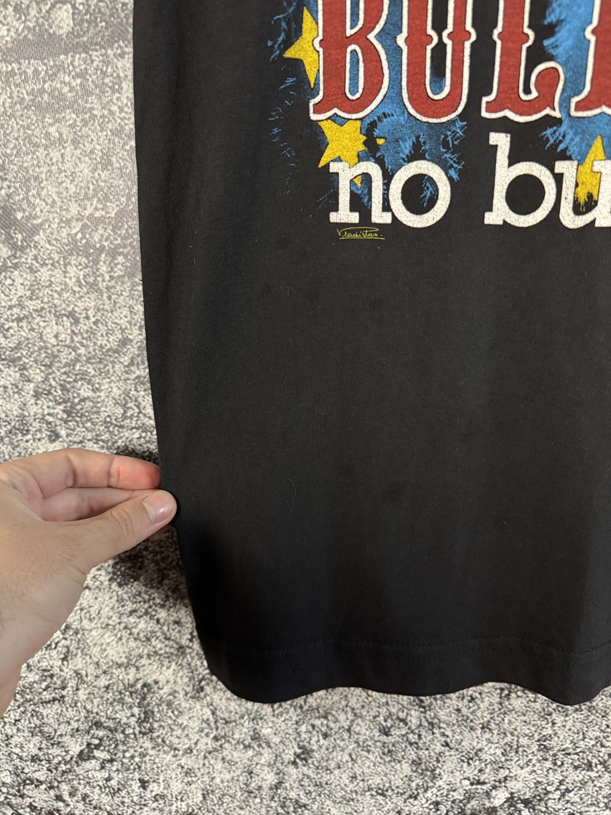 Band Tees × Vintage Men’s Rebel Bulldog Vintage T-Shirt No Bullshit Size XL Size US XL / EU 56 / 4 - 14 Thumbnail