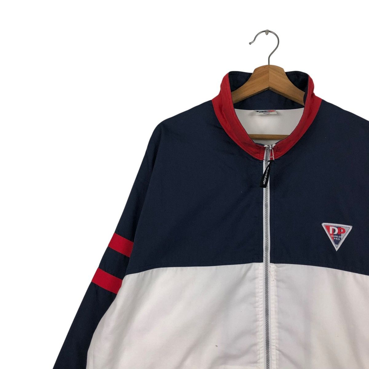Japanese Brand 🔥VINTAGE ZIPPER LIGHT JACKET RACING DUNLOP BIG LOGO Size US L / EU 52-54 / 3 - 8 Thumbnail