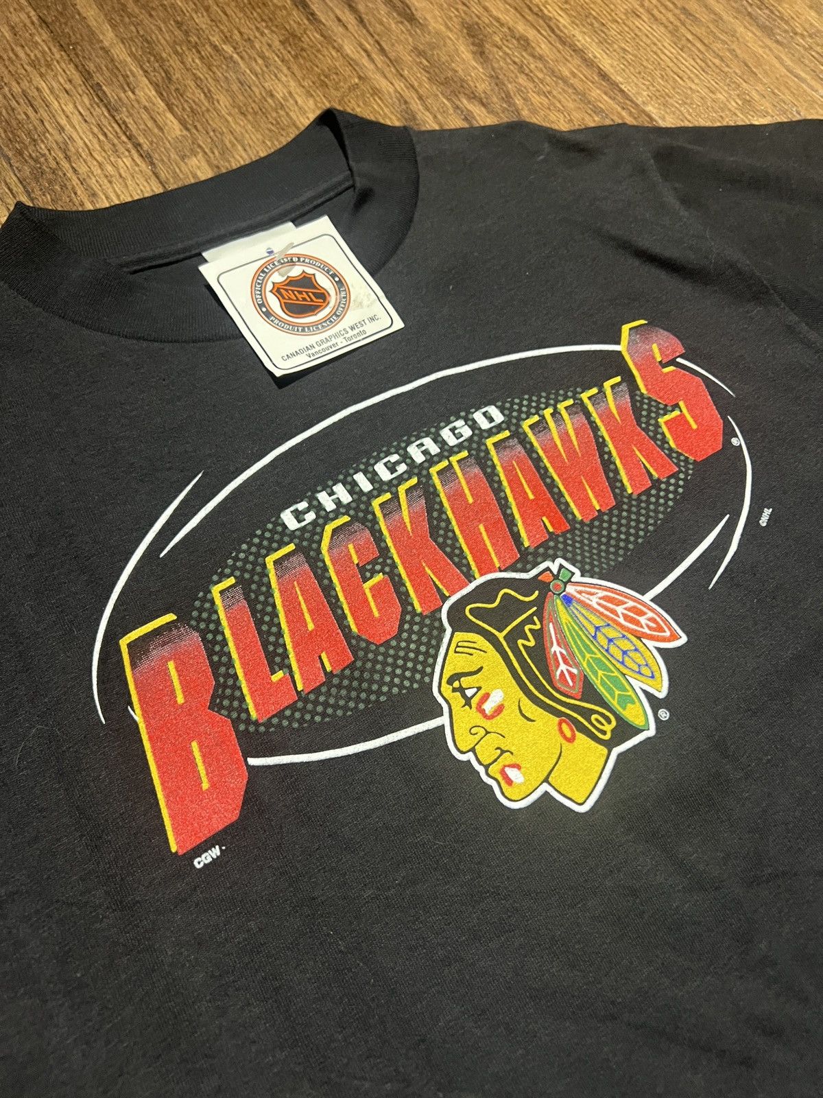 NHL vintage chicago blackhawks tee NOS Size US S / EU 44-46 / 1 - 3 Thumbnail