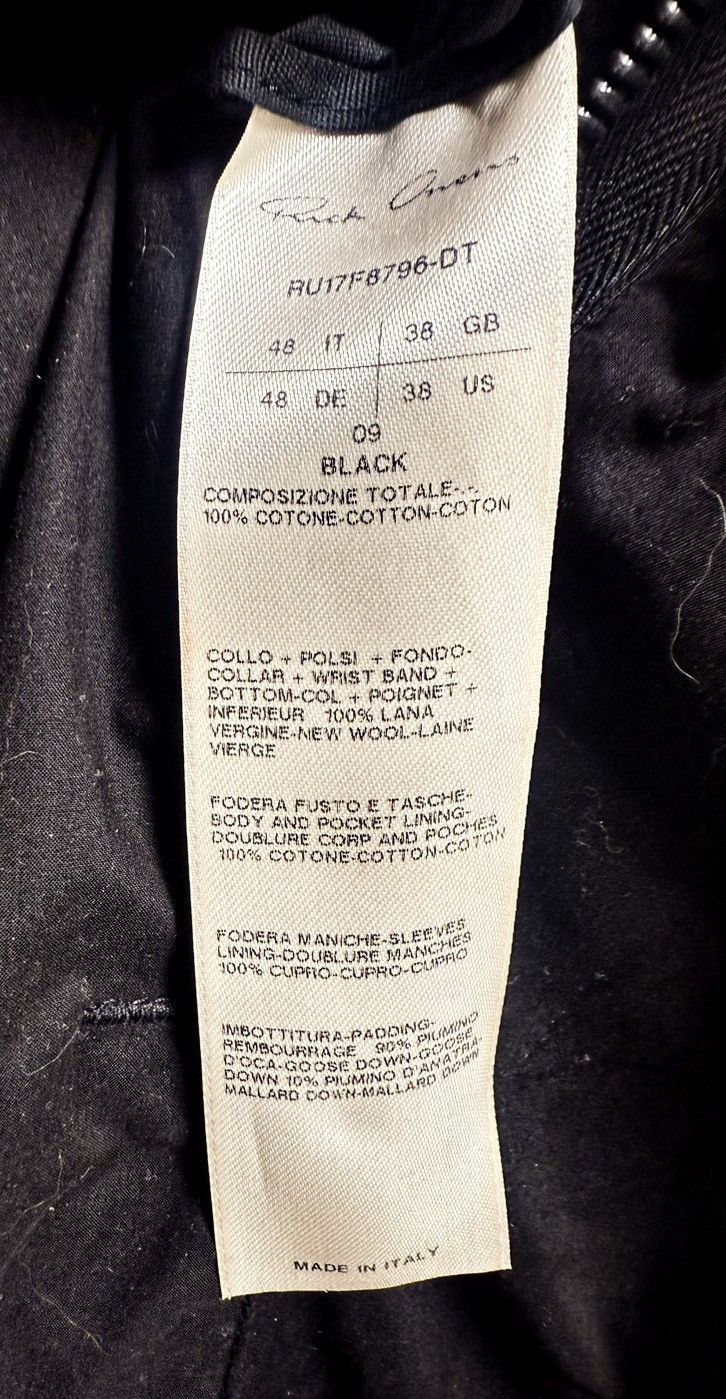 Rick Owens Rick Owens 17FW GLITTER FAUN FLIGHT BOMBER Size US M / EU 48-50 / 2 - 6 Thumbnail