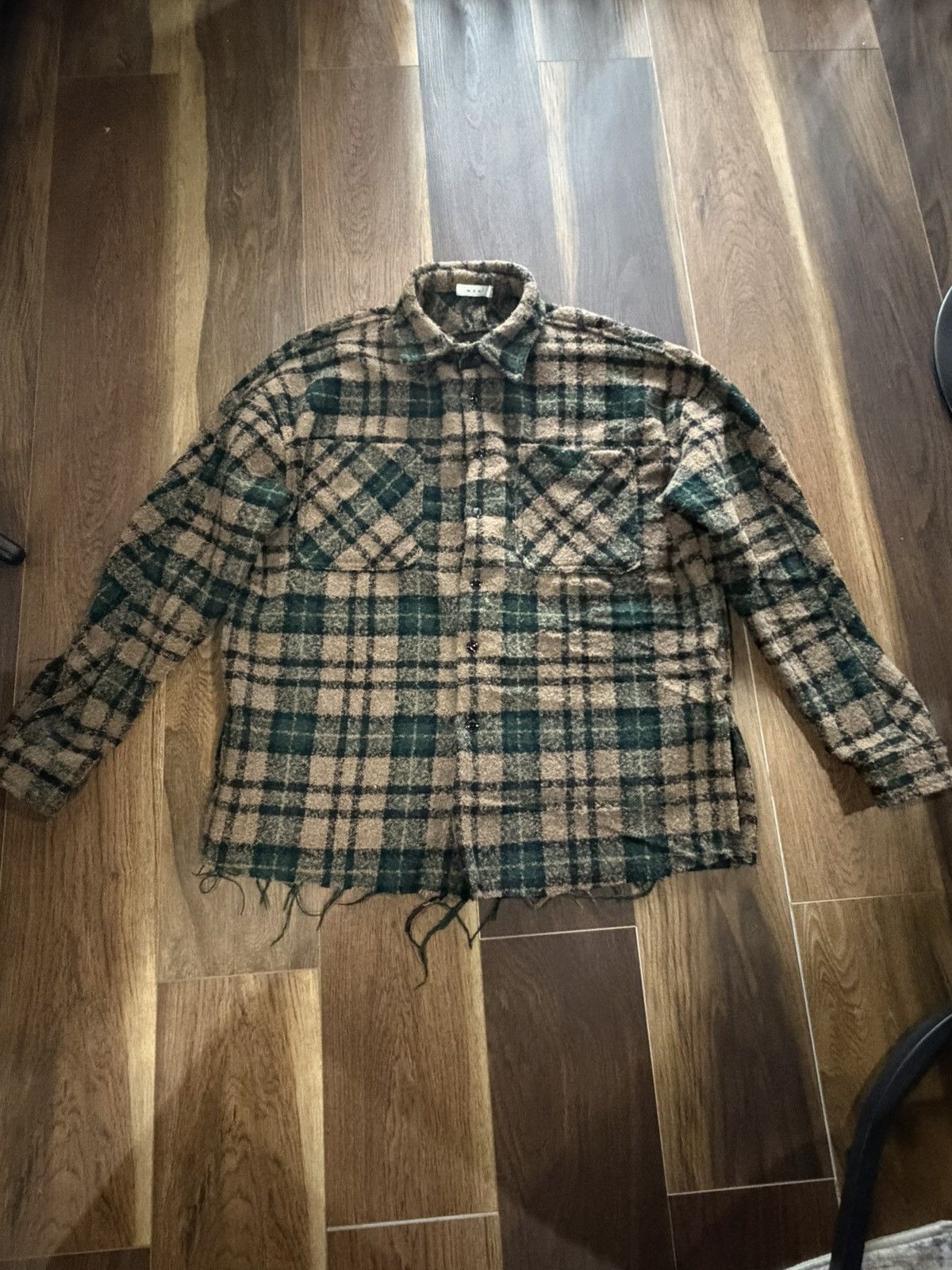 MNML MNML Men’s multi brown flannel button up Size US L / EU 52-54 / 3 - 1 Thumbnail