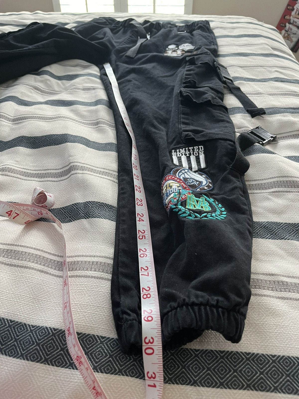 Boohoo × Designer Boohooman Men's Tall Twill Varsity Cargo Jogger Size US 32 / EU 48 - 8 Thumbnail