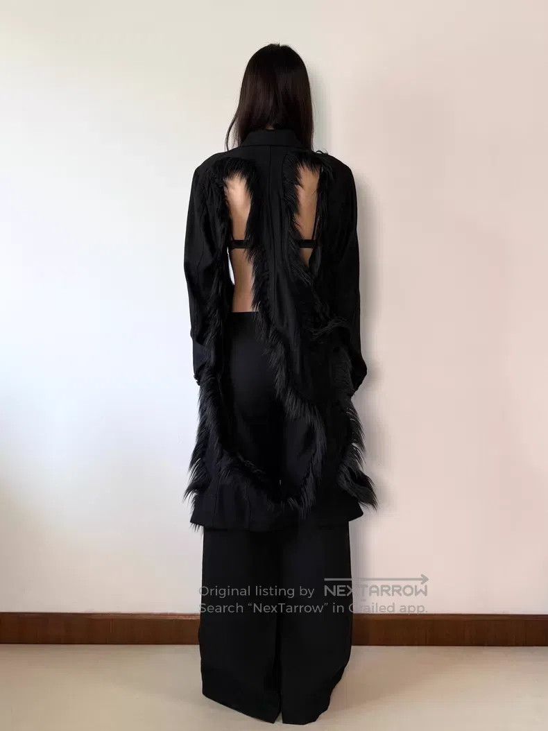 Comme des Garcons Comme des Garcons Frayed Deconstructed Open-Work Long Coat Size S / US 4 / IT 40 - 4 Thumbnail