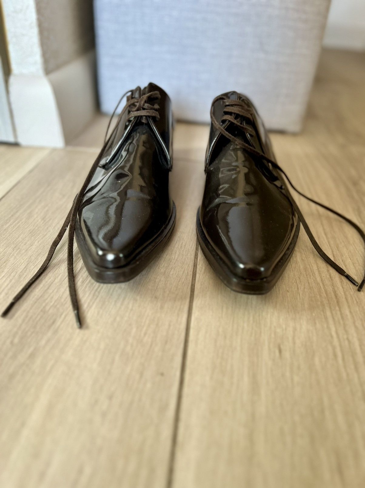 Dolce & Gabbana Dolce & Gabbana Men's Venice Derby Patent Leather Shoes Size US 7 / EU 40 - 3 Thumbnail