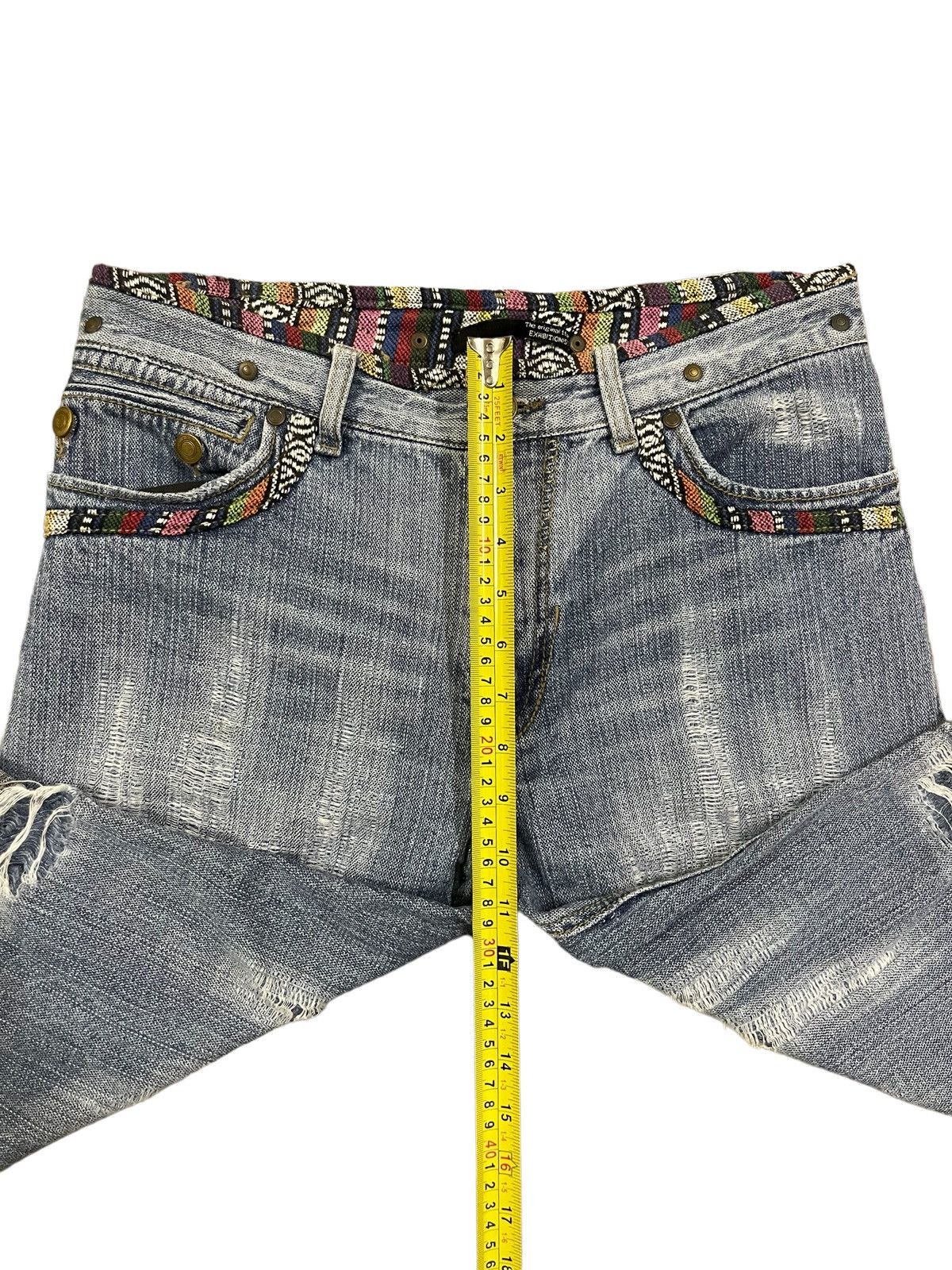 Other Crazy Y2K Japanese Brand Ripped Distressed Short Jeans Size US 32 / EU 48 - 10 Thumbnail
