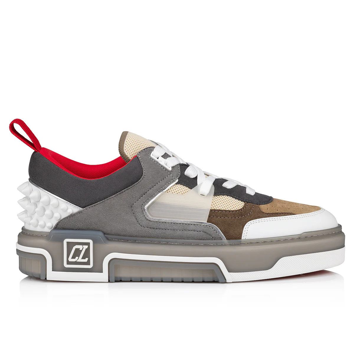 Christian Louboutin o1s1wg111124 Astroloubi Studded Suede Sneakers in Multicolor Size US 5.5 / IT 35.5 - 1 Thumbnail