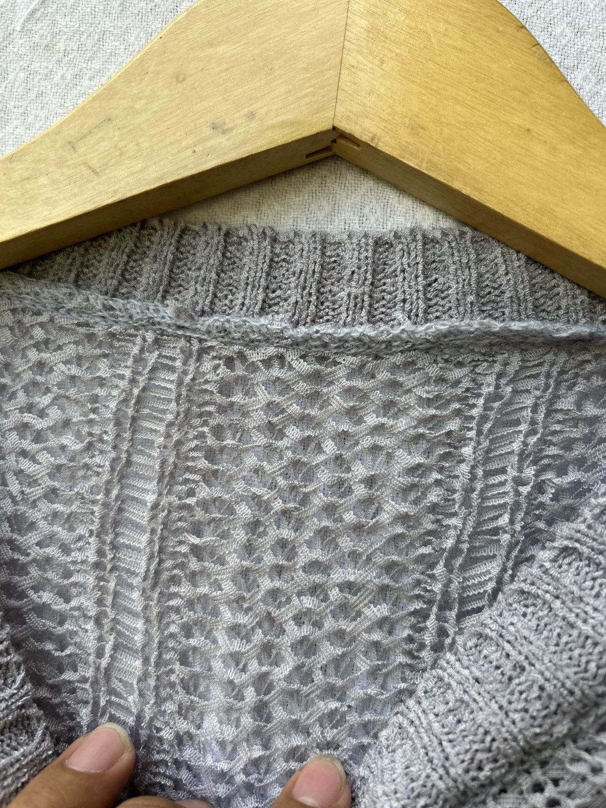 Japanese Brand Undefined open fishnet knitted styled Size US M / EU 48-50 / 2 - 6 Thumbnail