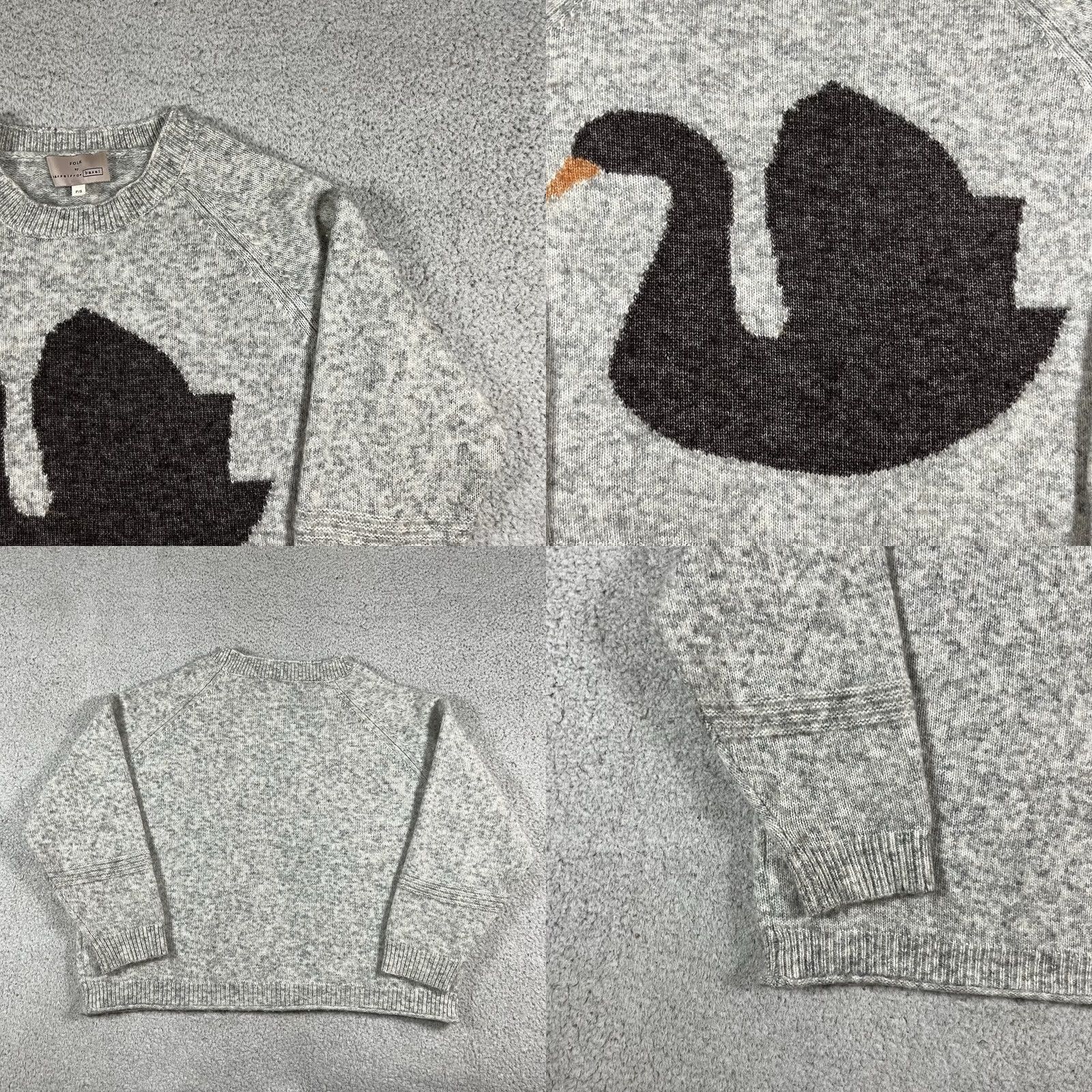 Anthropologie Anthropologie Folk Sweater Womens S Gray Wool Pullover Crew Neck Long Sleeve Bohemian Bird Logo All Seasons Fall Winter Mens Womens Boys Girls Size S / US 4 / IT 40 - 9 Thumbnail