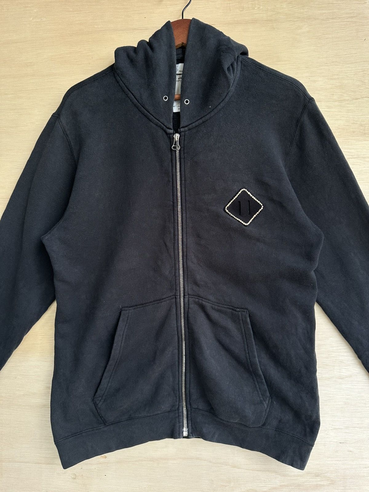 Visvim Visvim Giza Diamond All Black Zip Up Hoodie Size US S / EU 44-46 / 1 - 2 Thumbnail