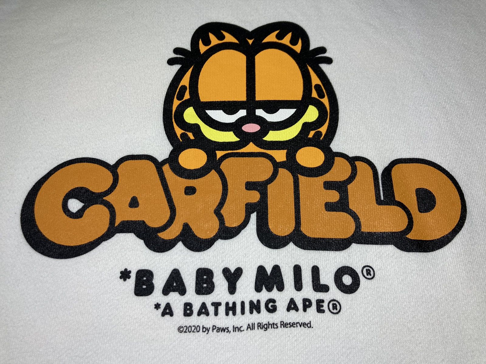 Bape SS20 Bape Garfield Graphic Comic Movie Collab Film Cat 2020 Size US L / EU 52-54 / 3 - 5 Thumbnail
