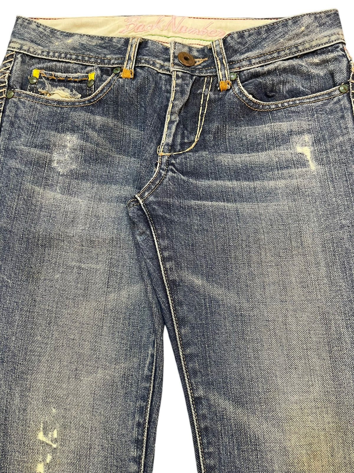 If Six Was Nine Vintage Japanese Brand Blue Faded Wash Style Flare Jeans Size US 28 / EU 44 - 4 Thumbnail