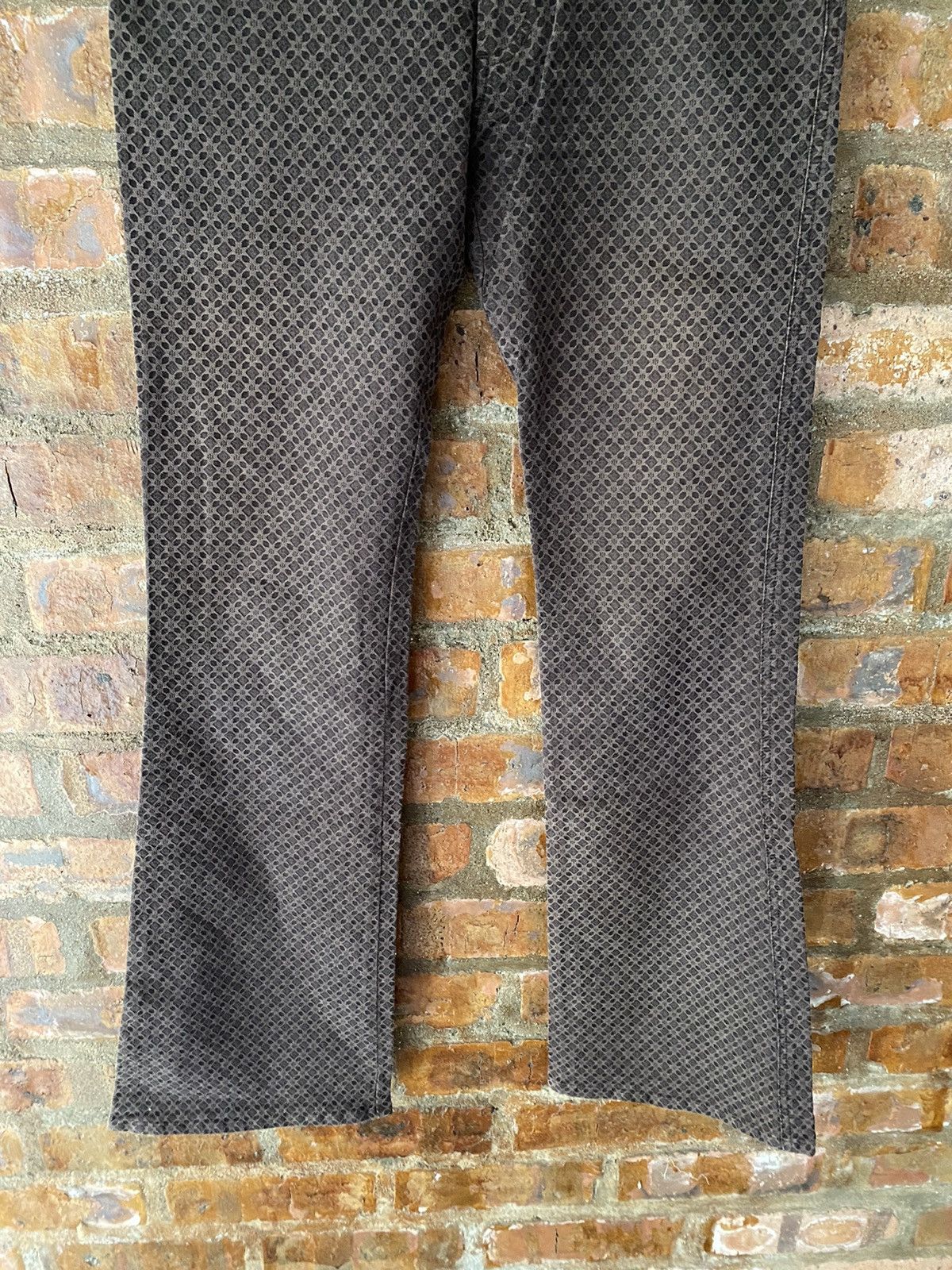 Katharine Hamnett London 2000s Hamnet Flare Texture Pants Size US 31 - 4 Thumbnail