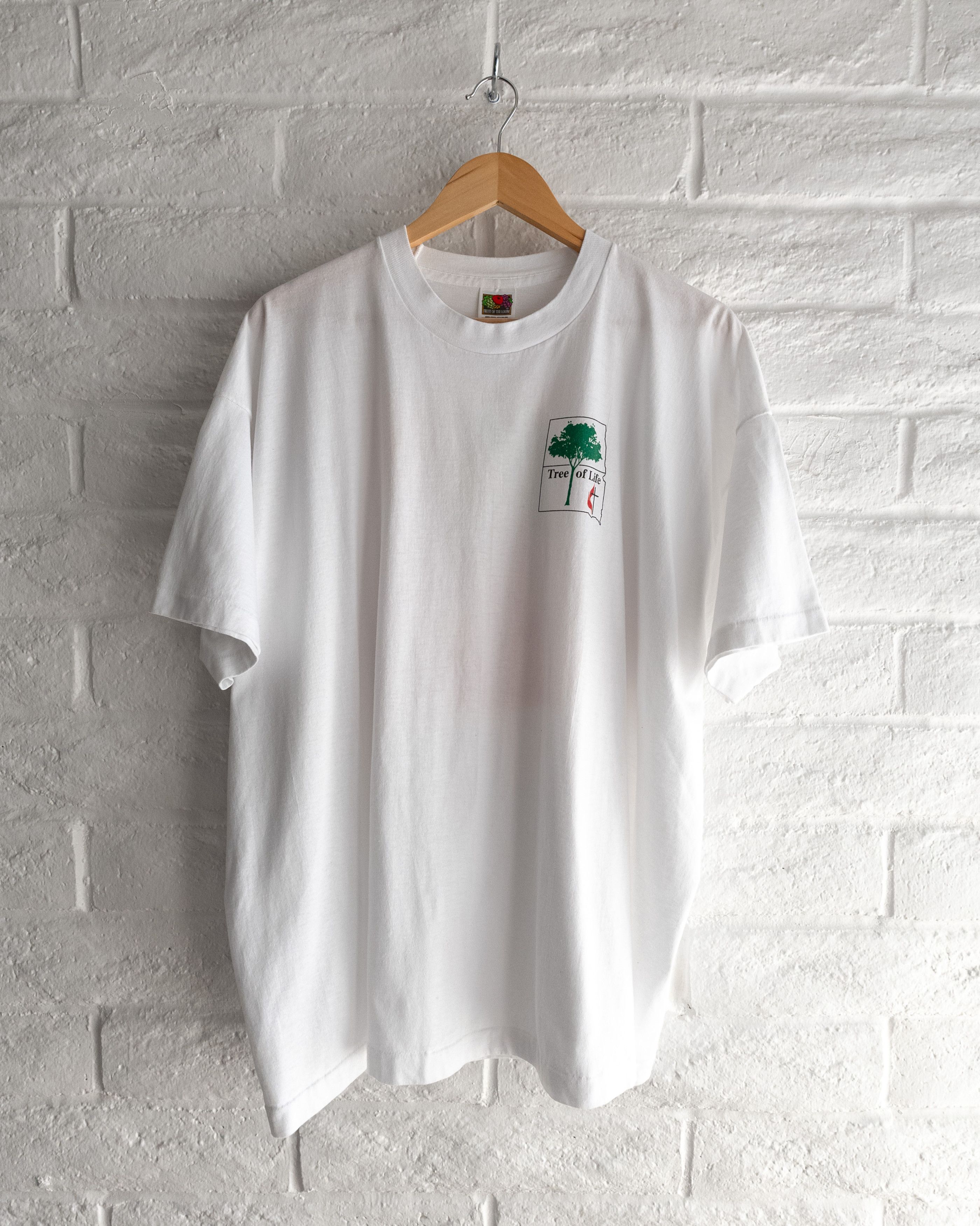 Vintage Vintage 90s United Methodist Church T Shirt 3XL Tree Of Life Size US XXL / EU 58 / 5 - 2 Thumbnail