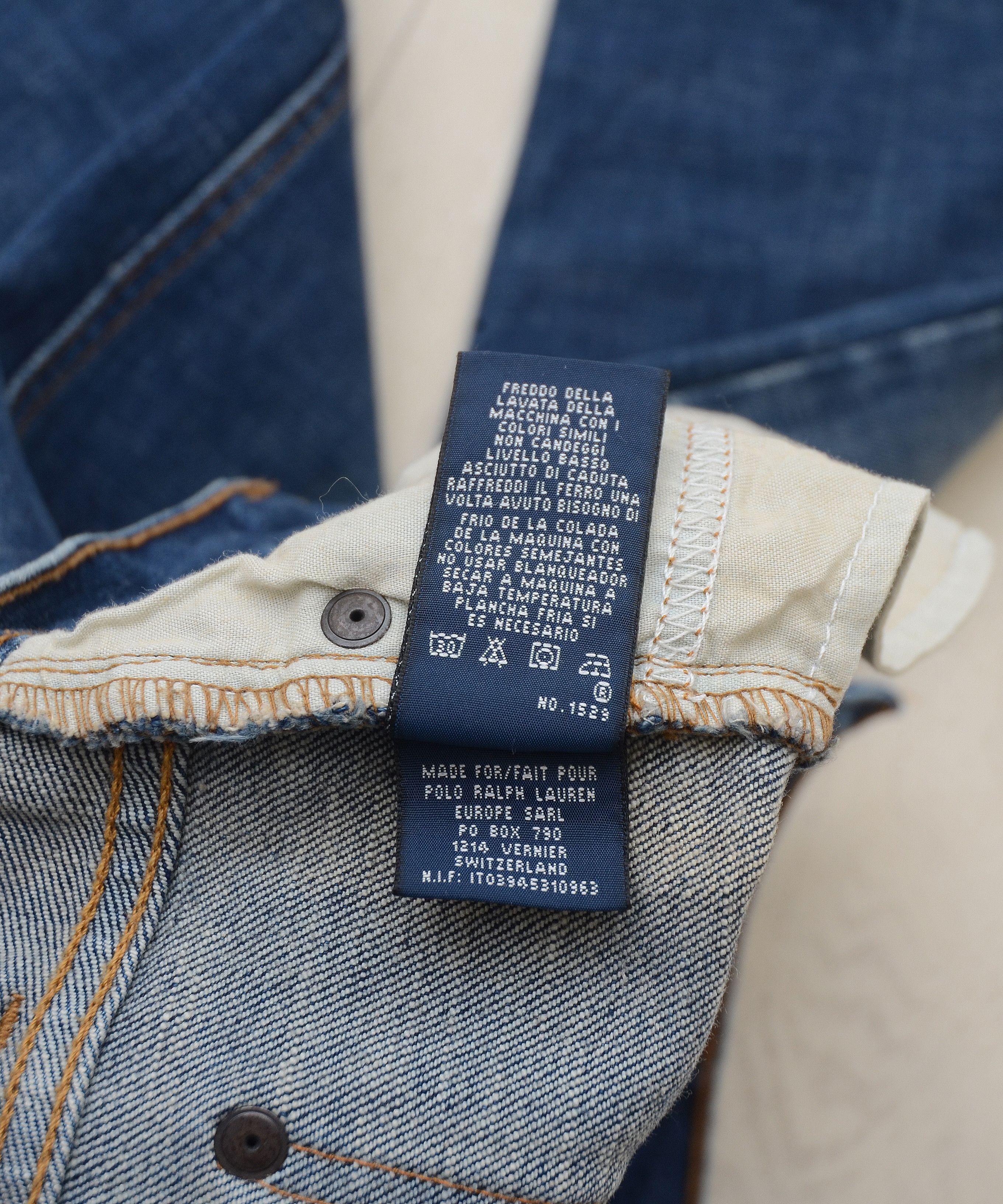 Polo Ralph Lauren × Vintage Vintage Flared Polo Ralph Lauren Dungarees Denim Pants Y2K Size 28" / US 6 / IT 42 - 14 Thumbnail