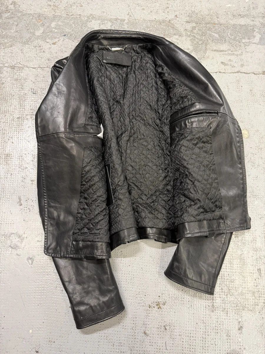 Dolce & Gabbana 2000s Dolce & Gabbana Perfecto Pure Black Leather Jacket Size US M / EU 48-50 / 2 - 7 Thumbnail