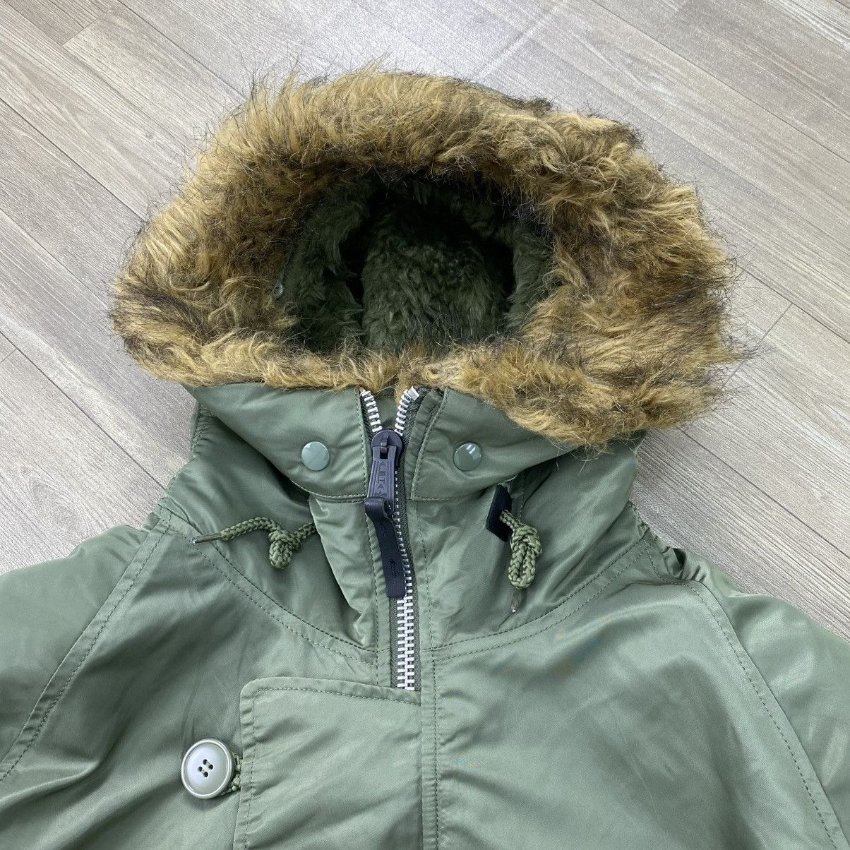 Alpha Industries Vintage Alpha Industries N3B Military Army Bomber Fur Jacket Size US XL / EU 56 / 4 - 4 Thumbnail