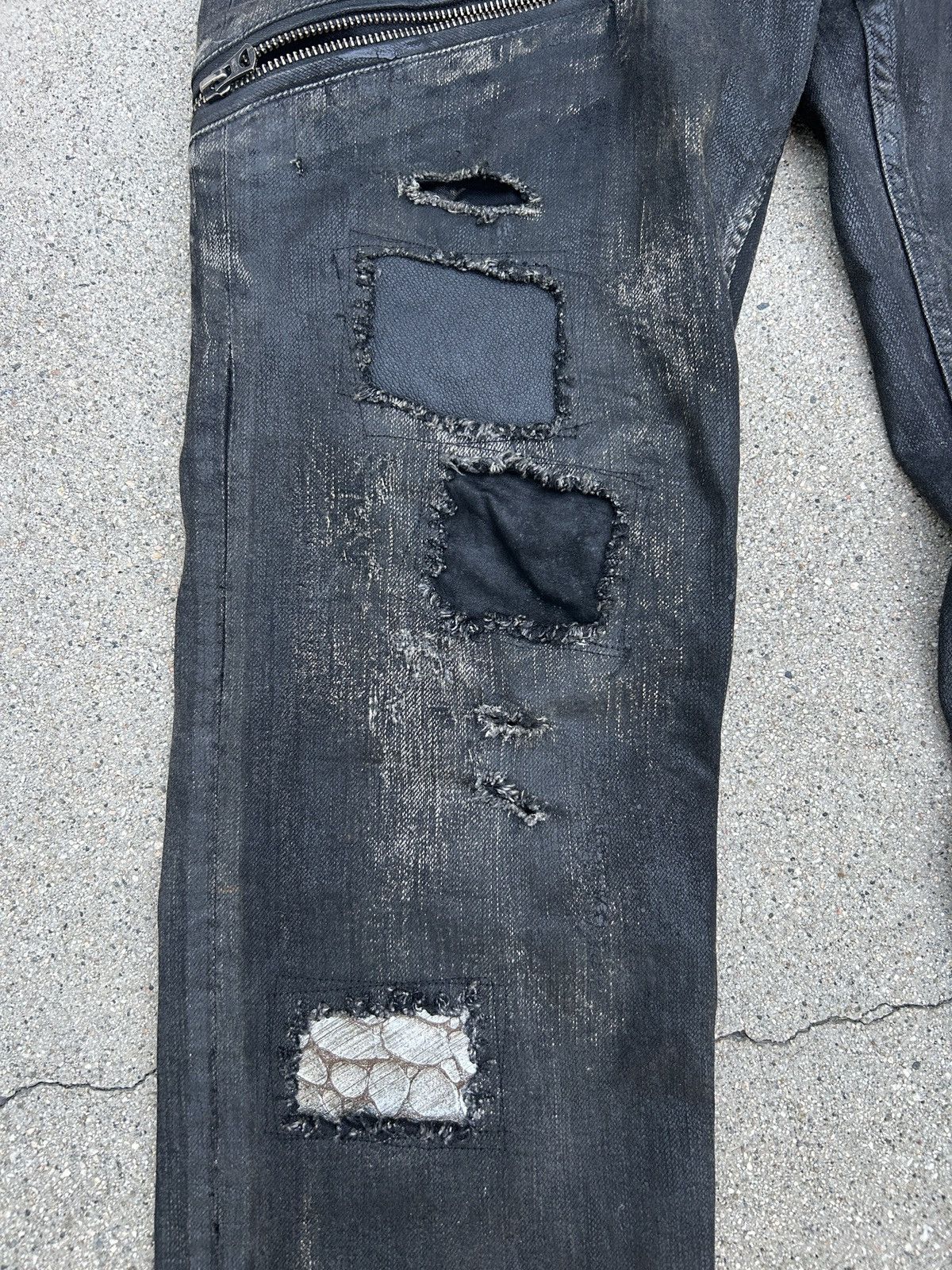 Le Grande Bleu (L.G.B.) LGB WAXED BLACK DENIM Size US 31 - 5 Thumbnail