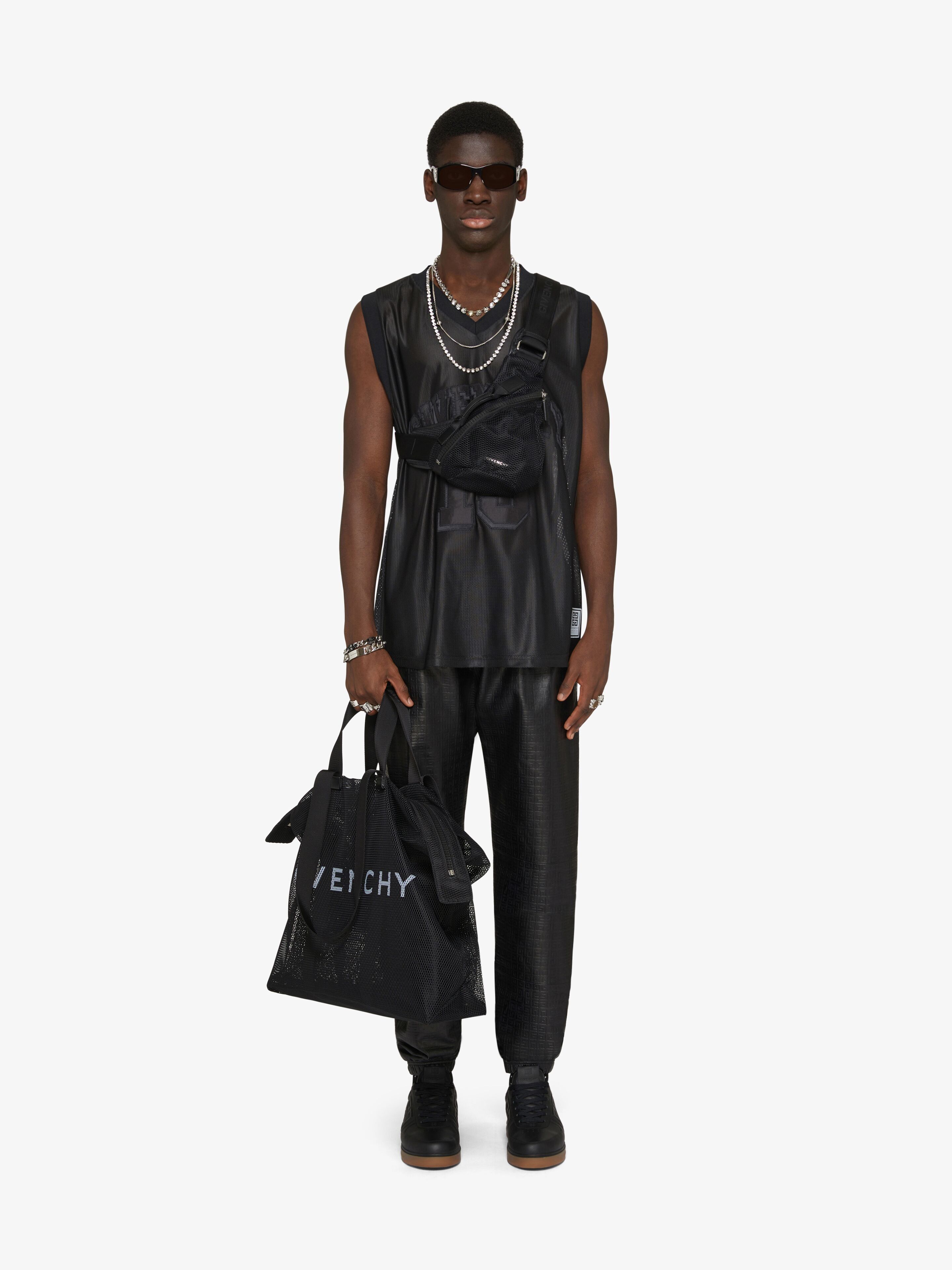 Givenchy o1mle0125 Basketball Logo Tank Top In Mesh in Black Size US L / EU 52-54 / 3 - 7 Thumbnail