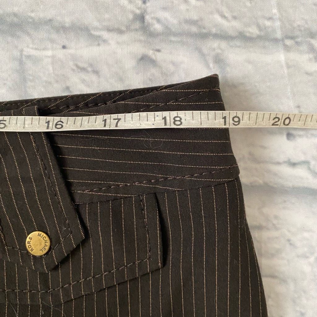 Michael Kors Michael Kors women 14 pin stripe dress pants brown Size 36" / US 14 / IT 50 - 9 Thumbnail