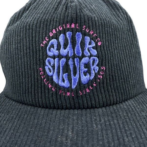 Quiksilver Quiksilver black corduroy snapback trucker hat Size ONE SIZE - 2 Thumbnail