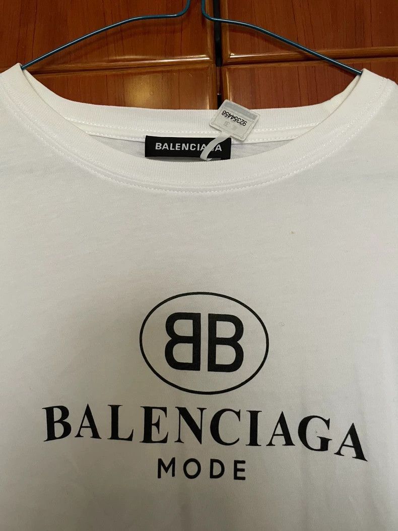 Balenciaga balenciaga white short sleeve tee-2507 Size US S / EU 44-46 / 1 - 2 Thumbnail