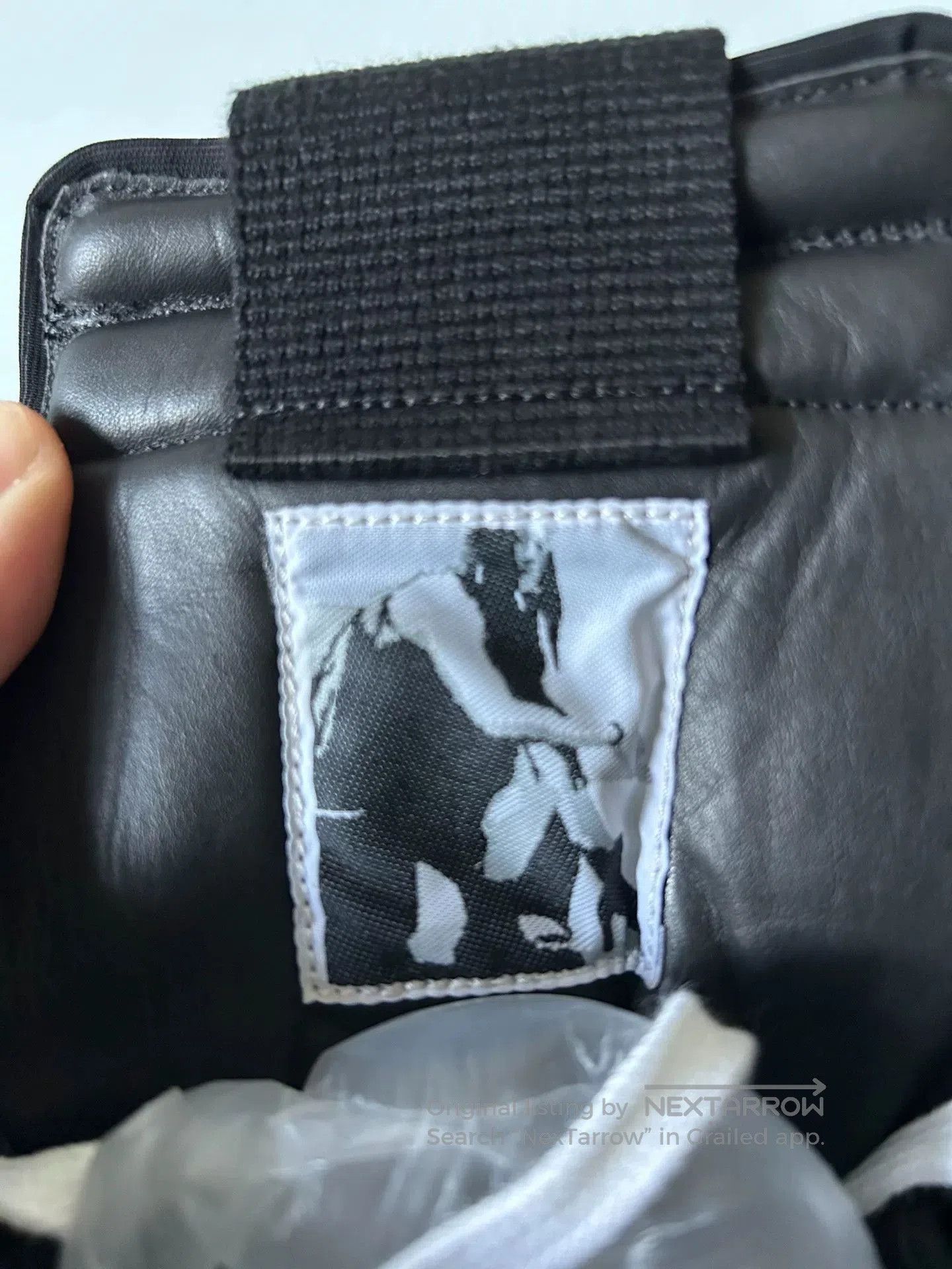 rick owens black leather high.