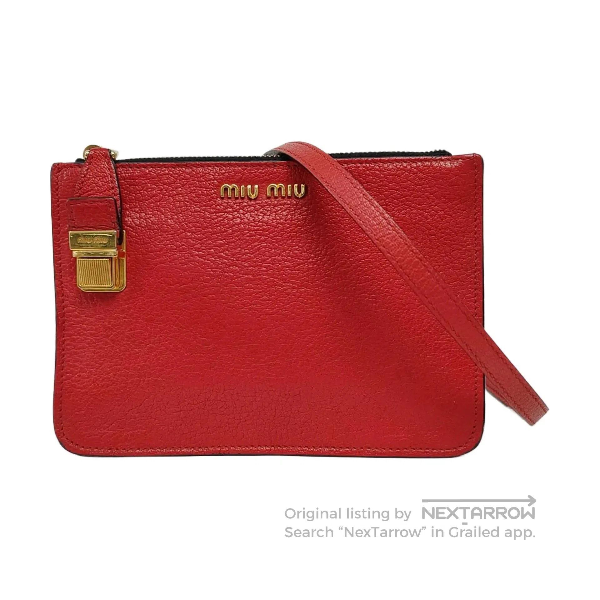 Miu Miu Miu Miu Red Cowhide Crossbody Bag. Size ONE SIZE - 1 Thumbnail