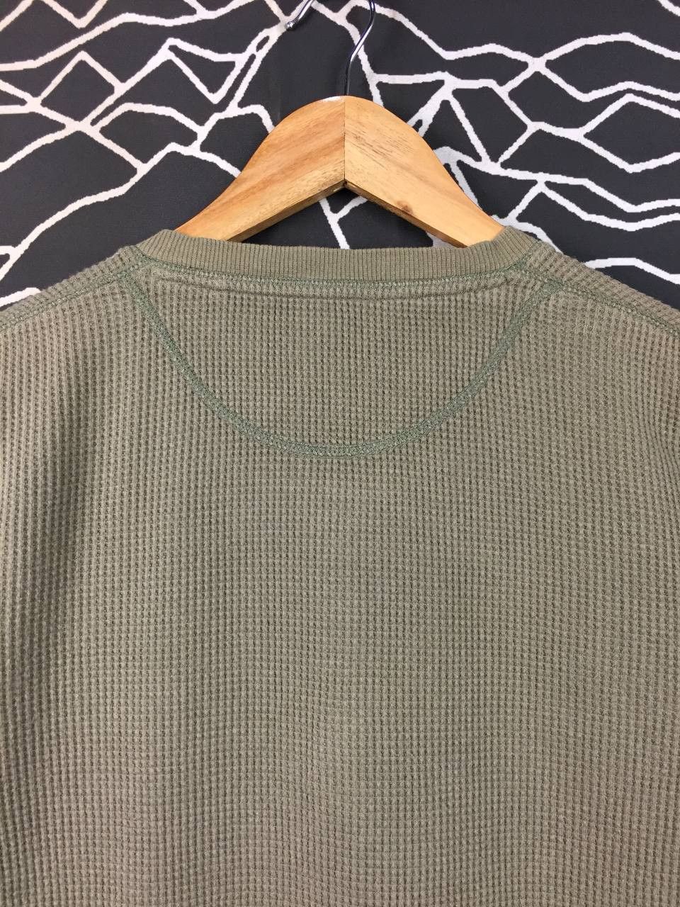 Uniqlo Uniqlo Original Wash Waffle Knit Henley Long Sleeve Tee Size US L / EU 52-54 / 3 - 6 Thumbnail