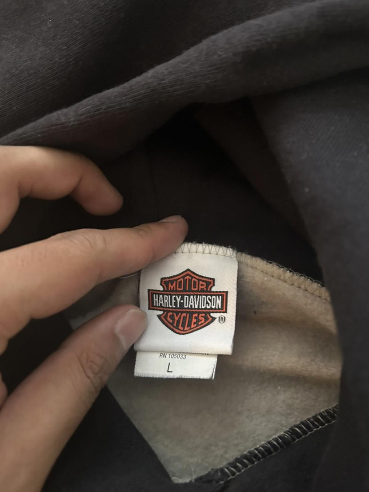 Harley Davidson Harley-Davidson Poole’s Cycle Two-Tone Hoodie – Hamilton, ON Size US L / EU 52-54 / 3 - 6 Thumbnail