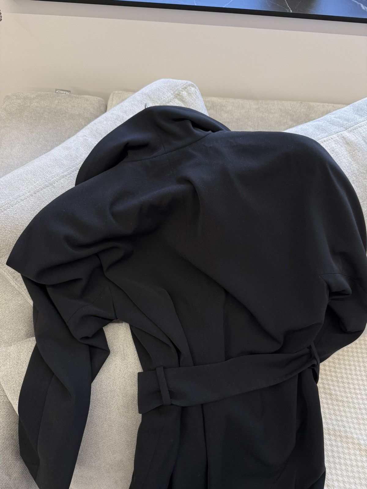 Jil Sander Archive 80-90s Jil Sander + West Germany Black Dress Coat Size M / US 6-8 / IT 42-44 - 15 Thumbnail
