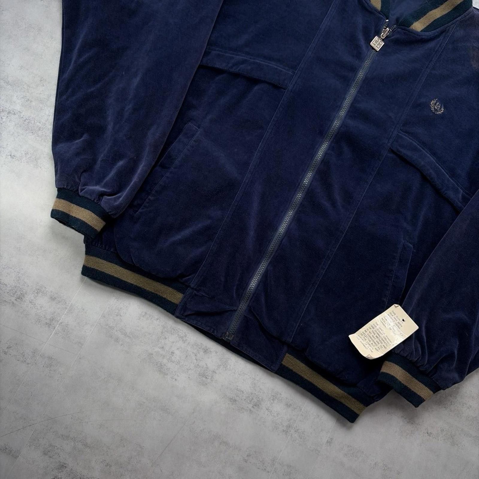 Givenchy Vintage 90’s Navy Givenchy Deadstock Silk Velour Jacket Size US XL / EU 56 / 4 - 3 Thumbnail