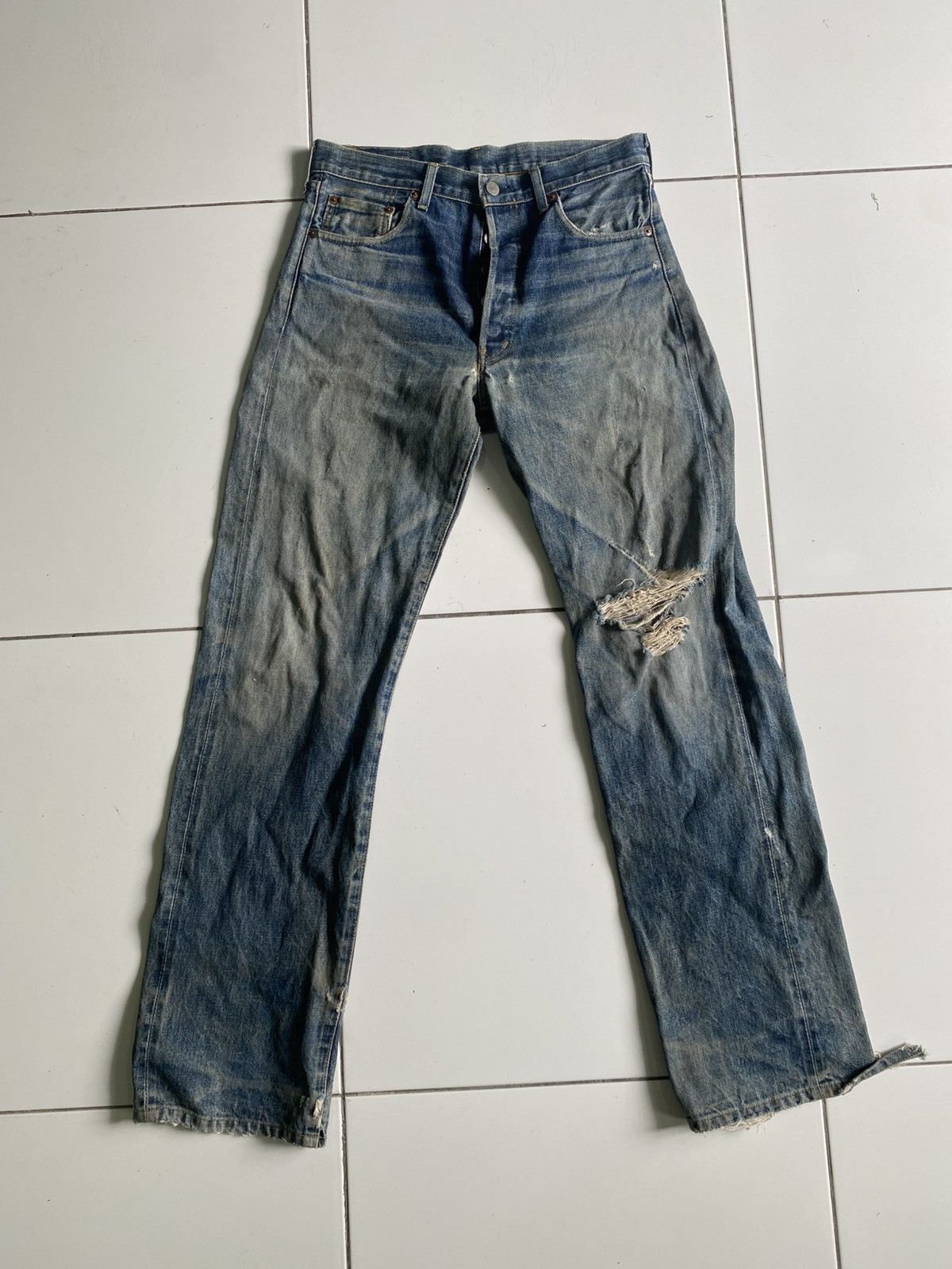 Composition by Kenzo × Levi's Vintage Clothing Vintage Levi’s BE distressed selvedge Size US 33 - 1 Thumbnail