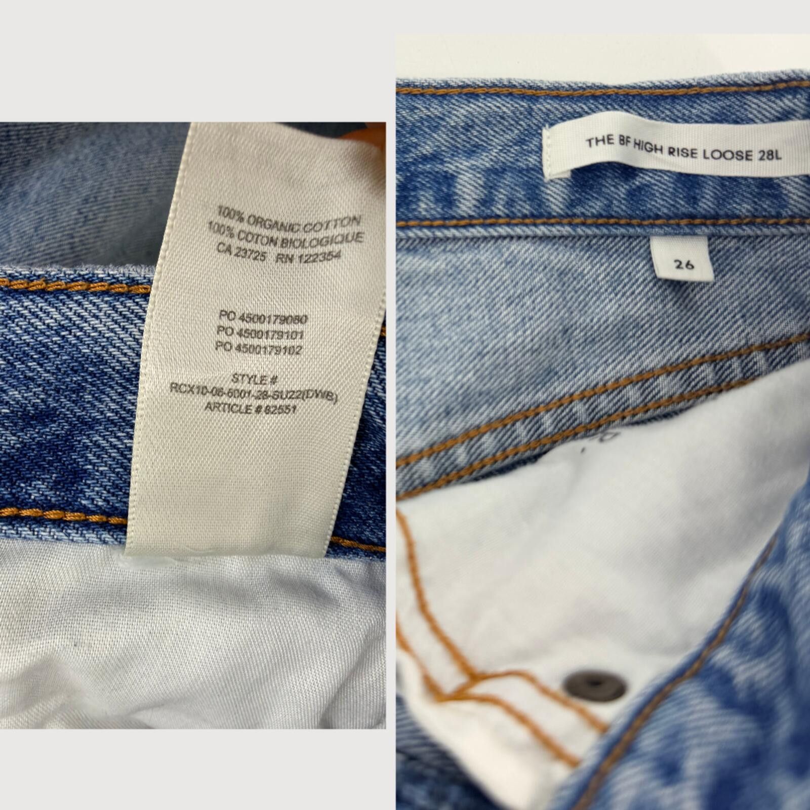 Aritzia Aritzia Denim Forum Boyfriend High Rise Jeans 26 Size 26" / US 2 / IT 38 - 5 Thumbnail