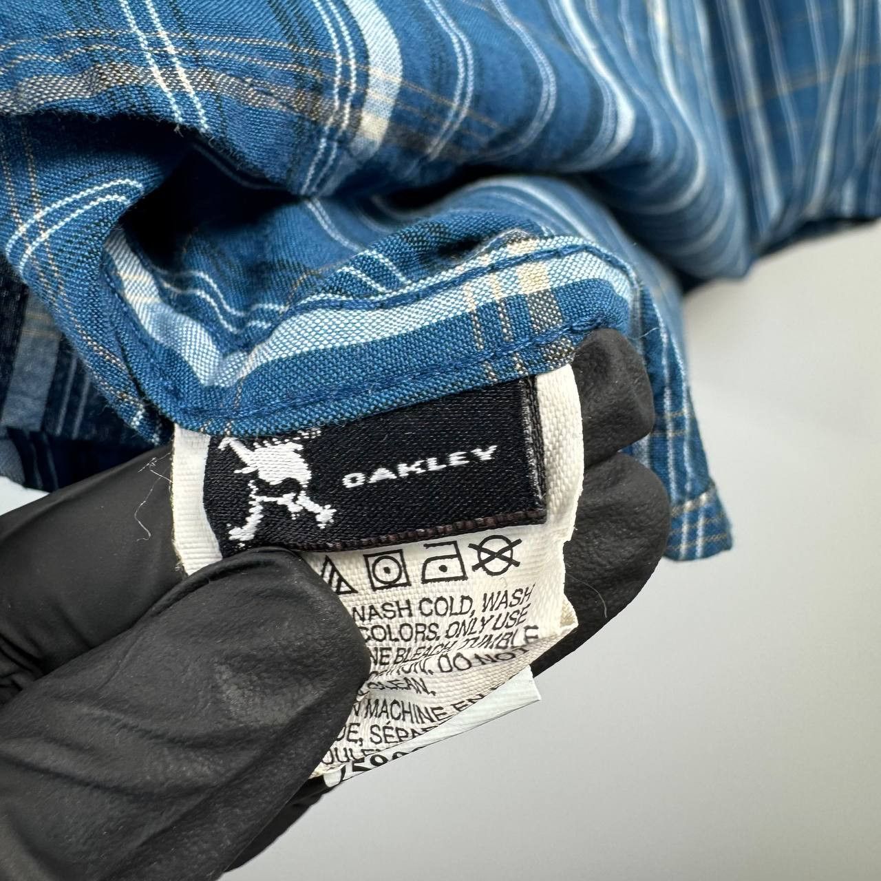 Oakley Oakley Forged Goods Plaid Shirt Blue Short Men Size XL Size US XL / EU 56 / 4 - 9 Thumbnail