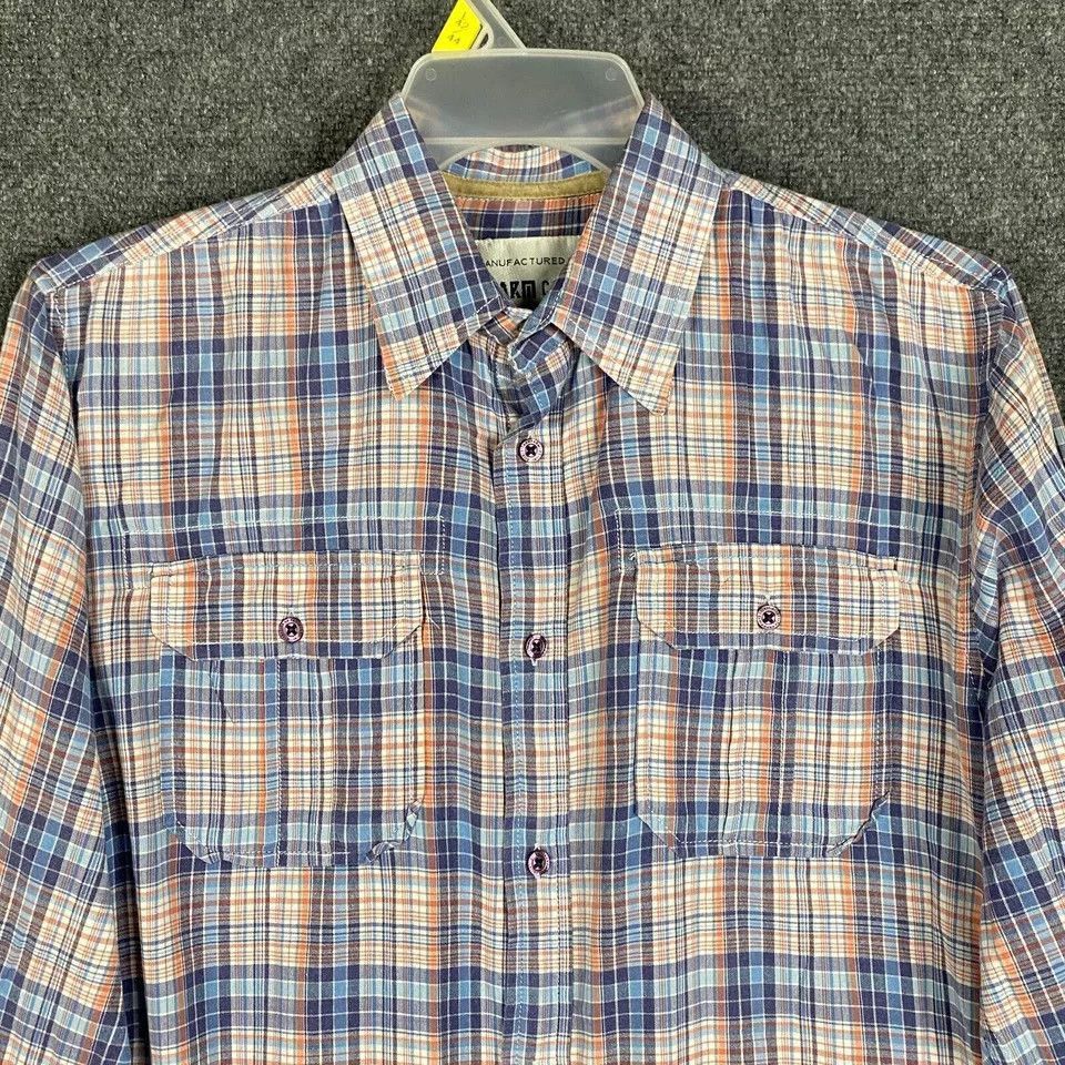 Tankfarm & Co. Tankfarm Button Up Shirt Men's Medium Long Sleeve Plaid M Size US M / EU 48-50 / 2 - 2 Thumbnail
