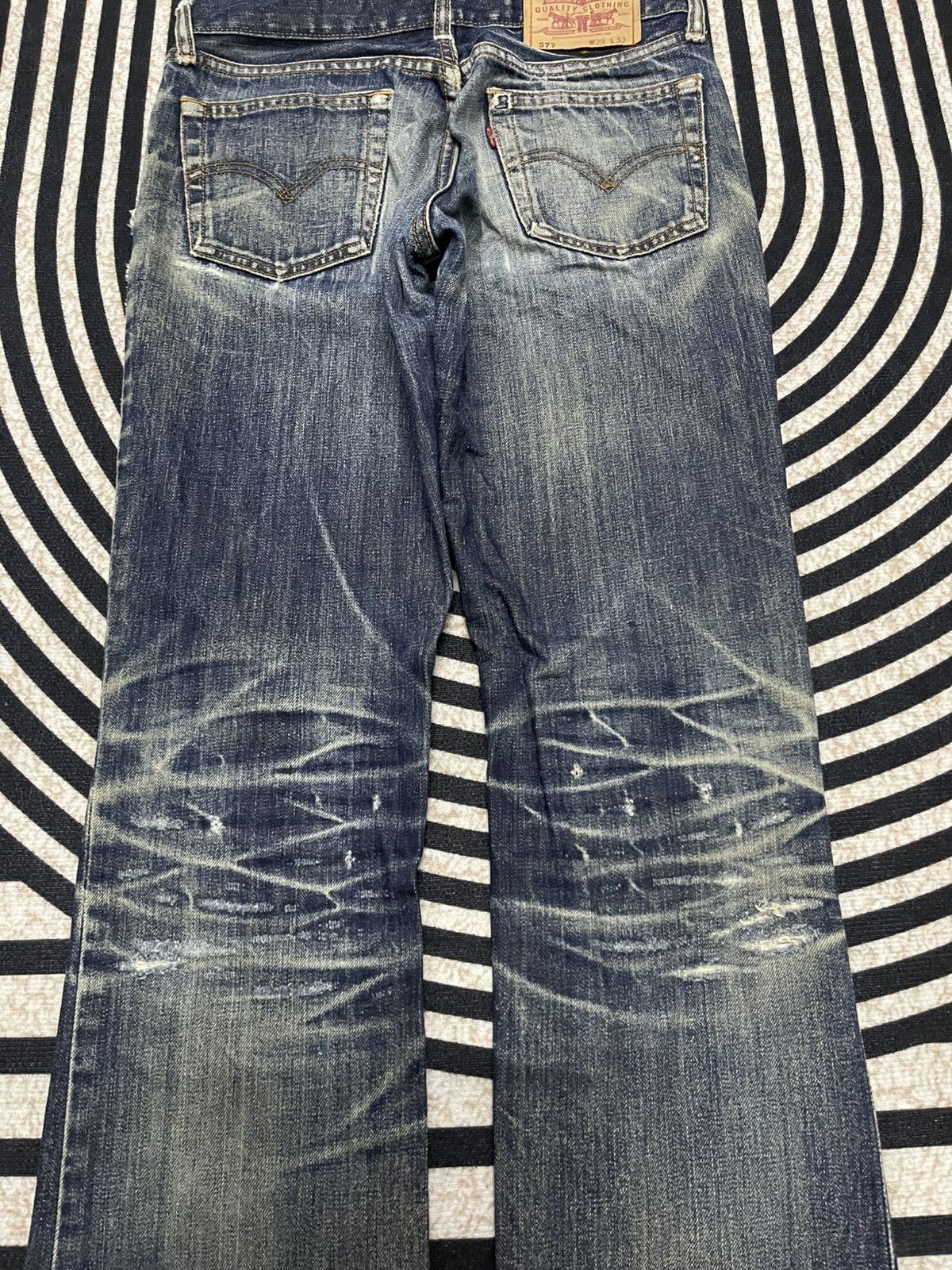 Levi's Vintage Clothing VINTAGE 90s LEVIS WASHABLE DISTRESSED JEANS NICE DESIGN Size 28" / US 6 / IT 42 - 16 Thumbnail