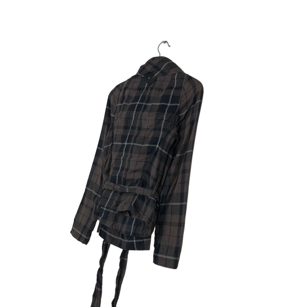 Diesel 📌CROPPED BIKER JACKET DIESEL TARTAN DESIGN BONDAGE STYLE Size US XS / EU 42 / 0 - 6 Thumbnail