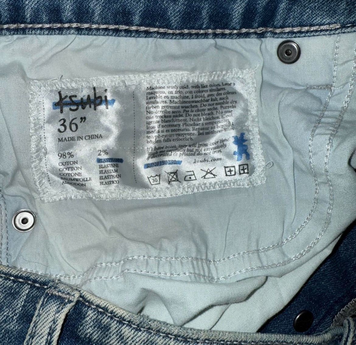 MARBLE MX1 JEAN Clay Indigo Straight-Fit Jeans Size 36