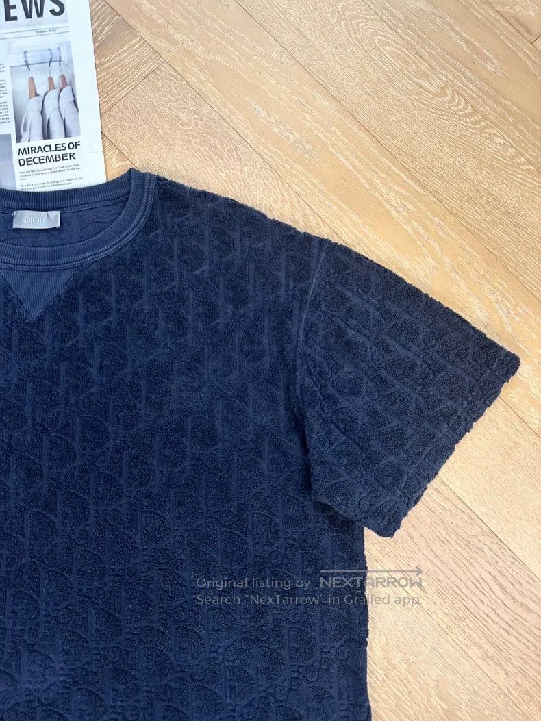 Dior Dior Printed round-neck towel short-sleeved T-shirt Size US L / EU 52-54 / 3 - 5 Thumbnail
