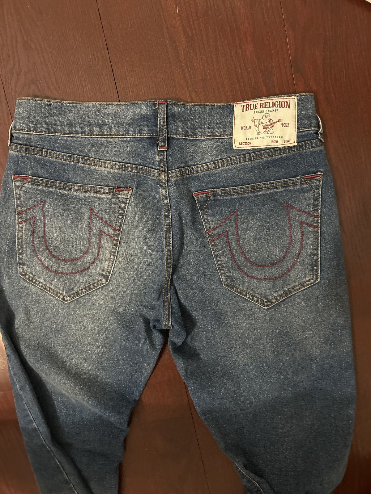 True Religion True Religion Ricky Straight Jeans Size US 32 / EU 48 - 2 Thumbnail